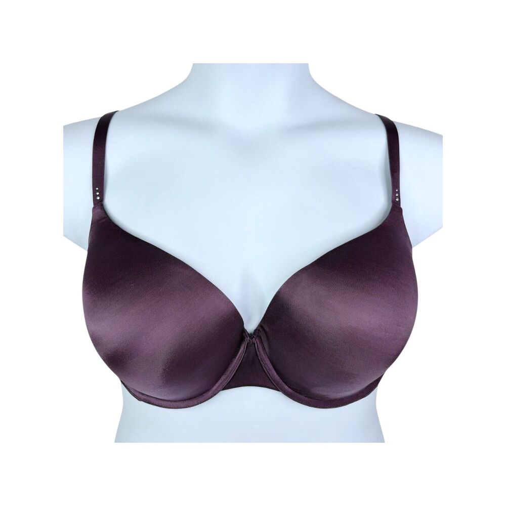 Victoria's Secret Demi Uplift T-Shirt Bra sz 38DD * Purple Lightly Lined Soft